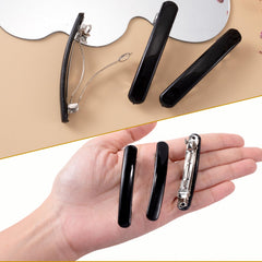 Alpinleux barrette worn with dress showing elegant accent and versatile styling benefit