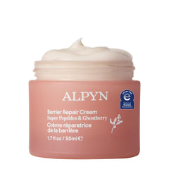 Alpyn jar front view showing product and soothing benefits