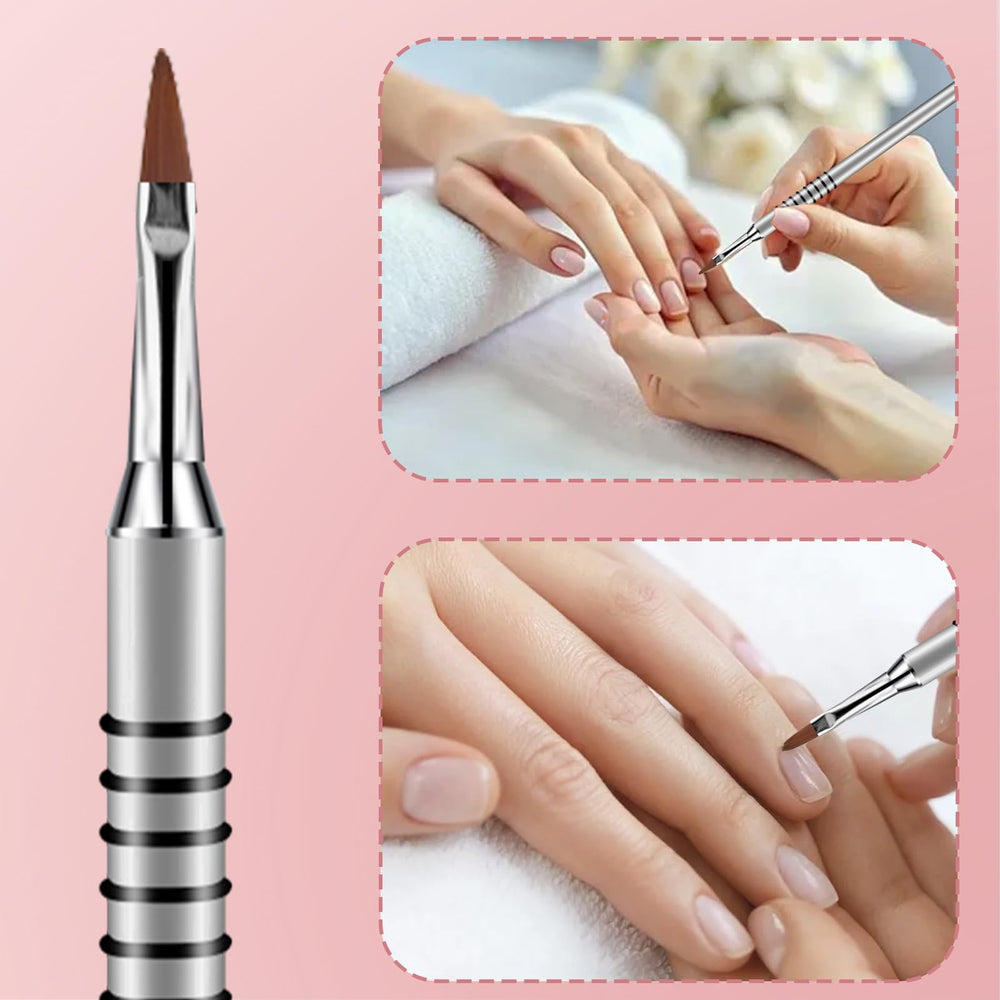 Alrhso fine Kolinsky bristle tip detail for precise petal shaping and consistent product pick-up