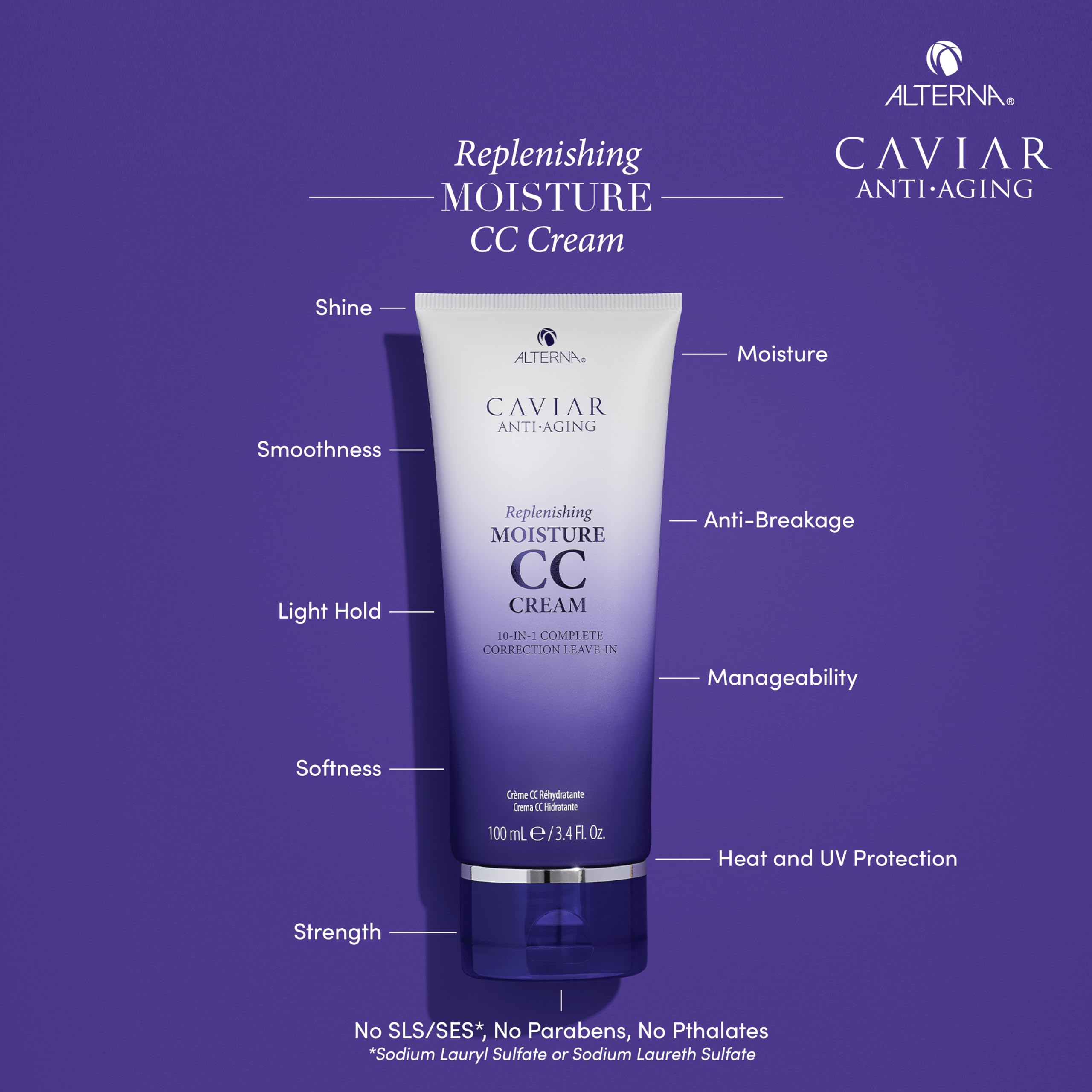Alterna Caviar texture close-up pouring cream for easy application benefit