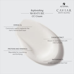 Alterna Caviar label detail highlighting ingredient claims and anti-aging benefit