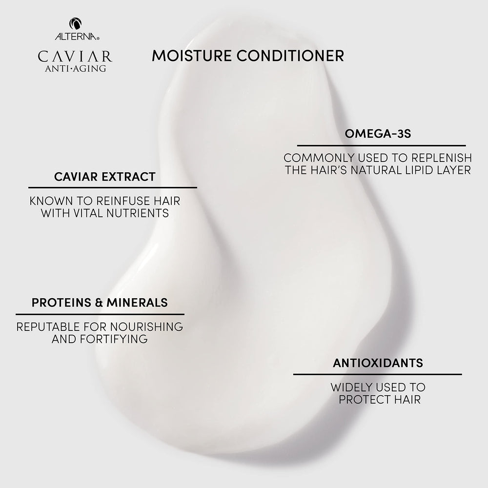 Alterna caviar mini paired with shampoo in travel kit demonstrating color-safe routine benefit