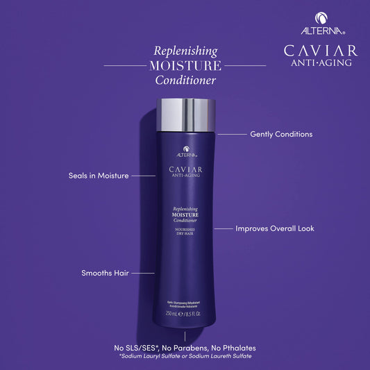 Alterna caviar mini open cap with visible conditioner texture for smooth application benefit