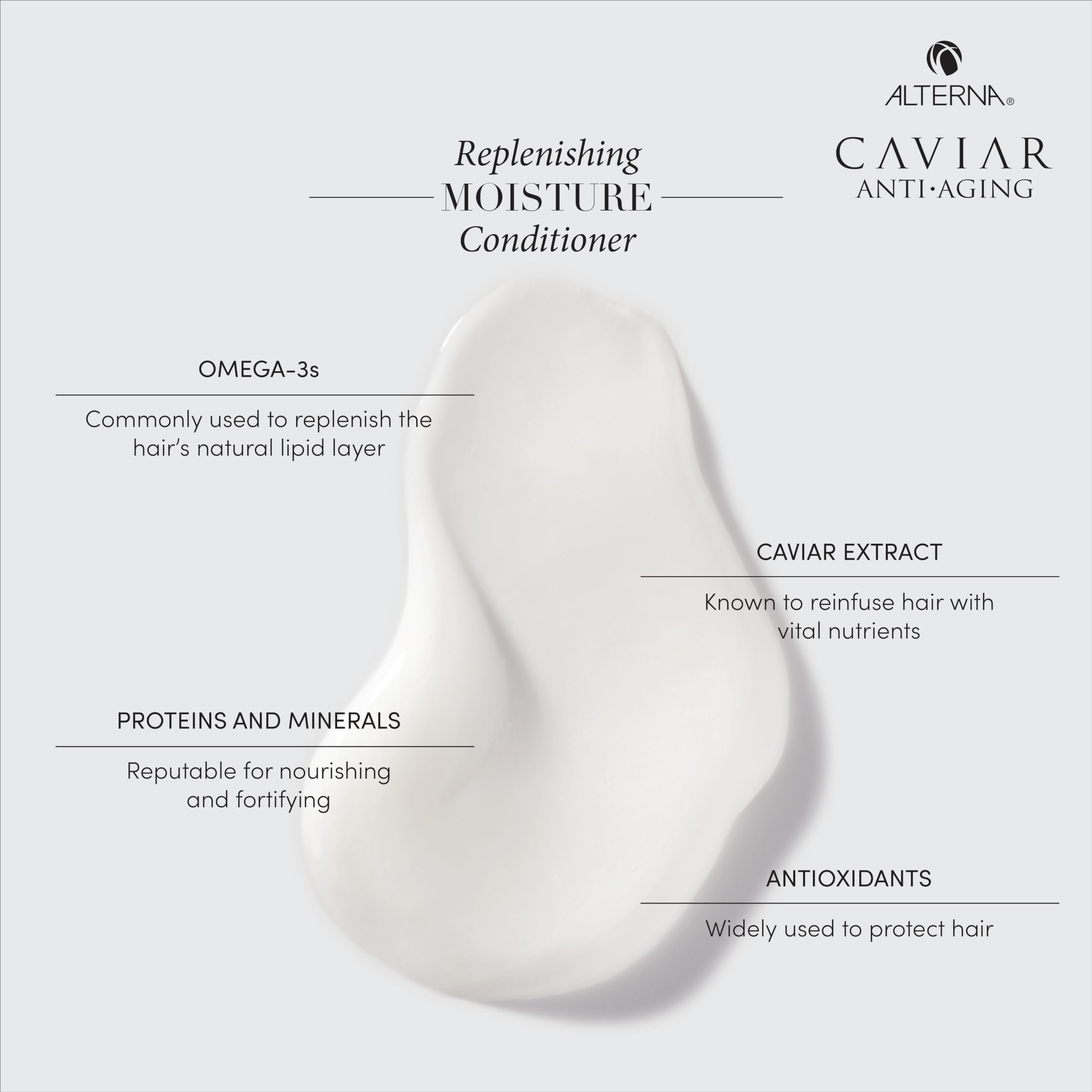 Alterna pump dispensing conditioner cream demonstrating creamy texture and control