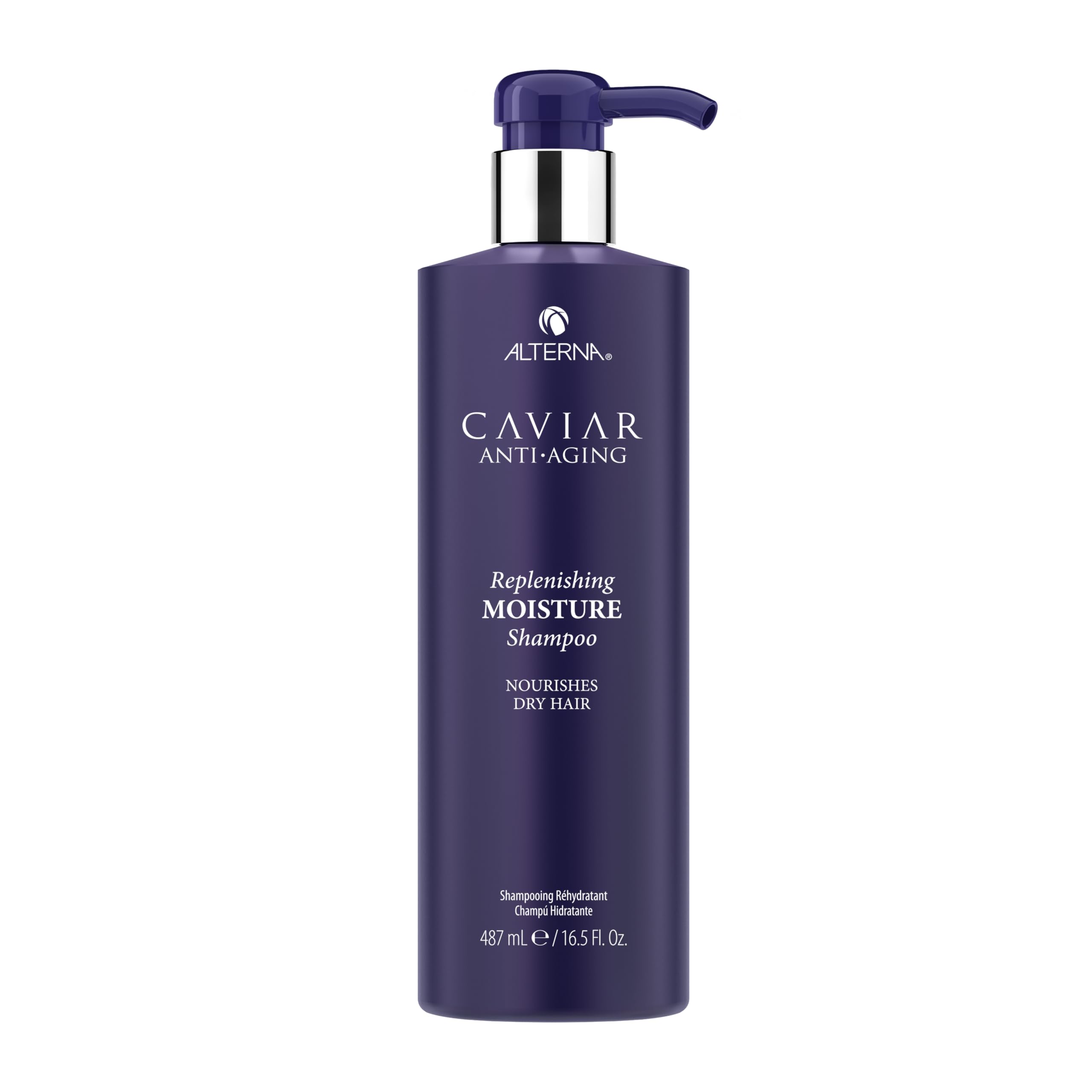 Alterna bottle front view showing product and luxury hydration benefits