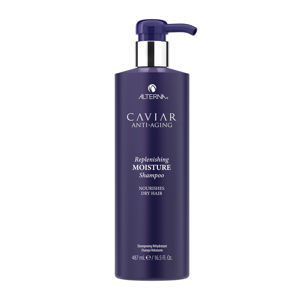 Alterna bottle front view showing product and luxury hydration benefits