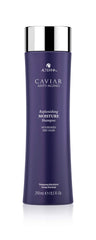 Alterna bottle front view showing premium shampoo and restored moisture benefits