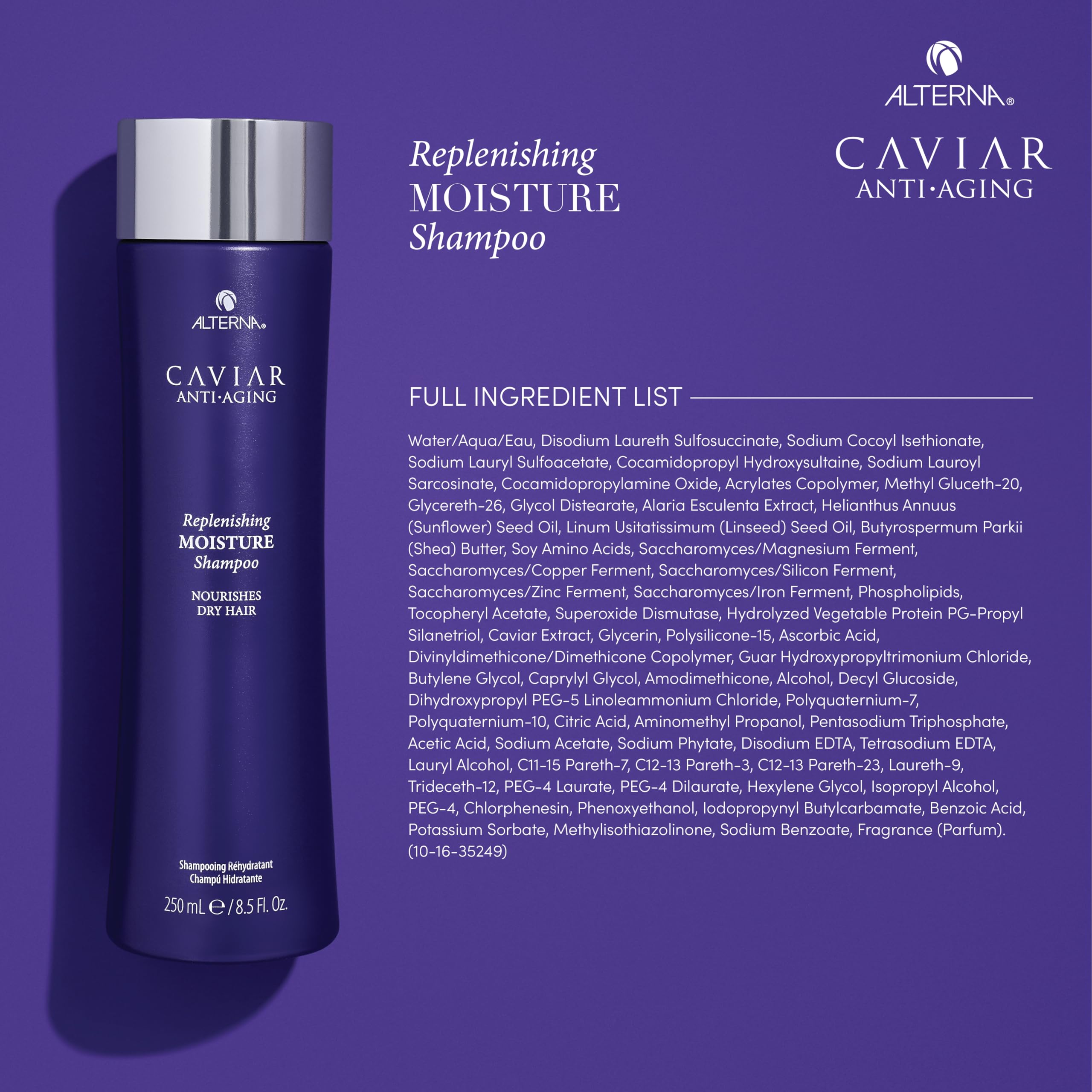 Alterna with caviar extract ingredient visual emphasizing nutrient boost
