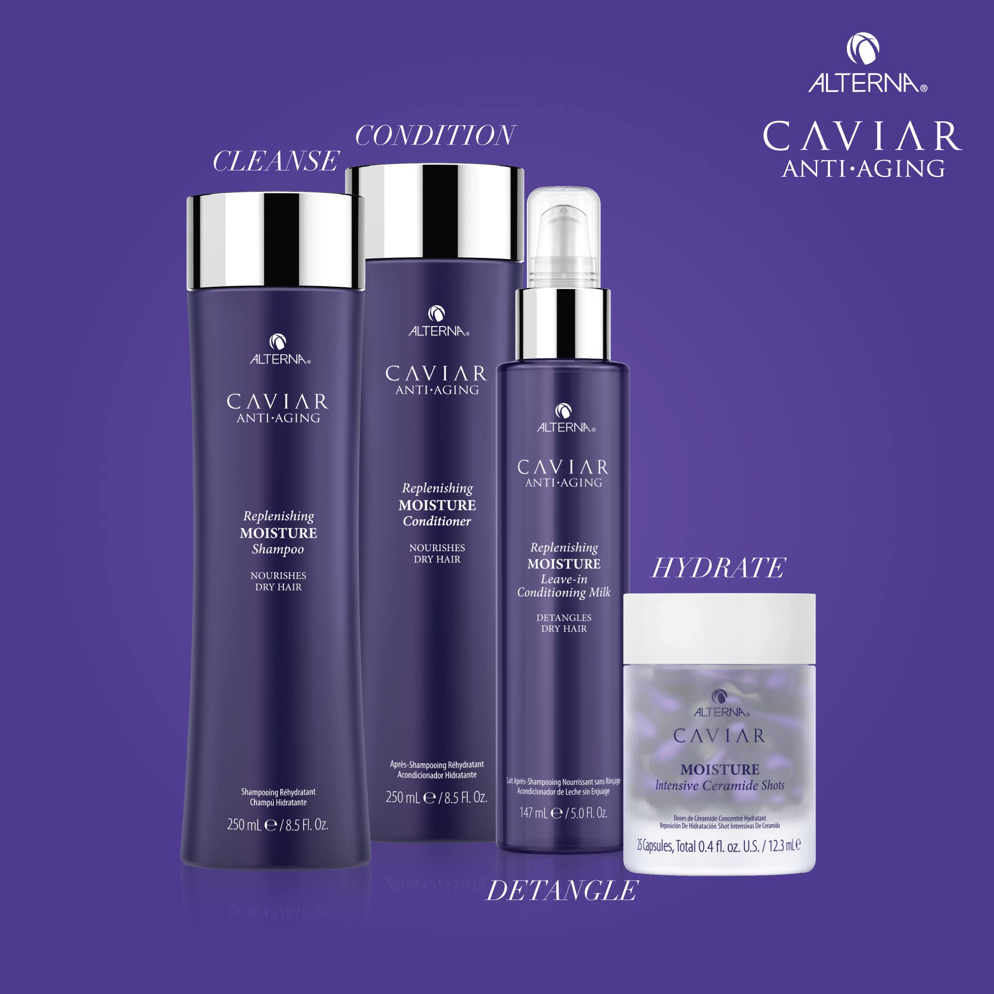 Alterna close-up of milk texture showing lightweight consistency and quick absorption benefit