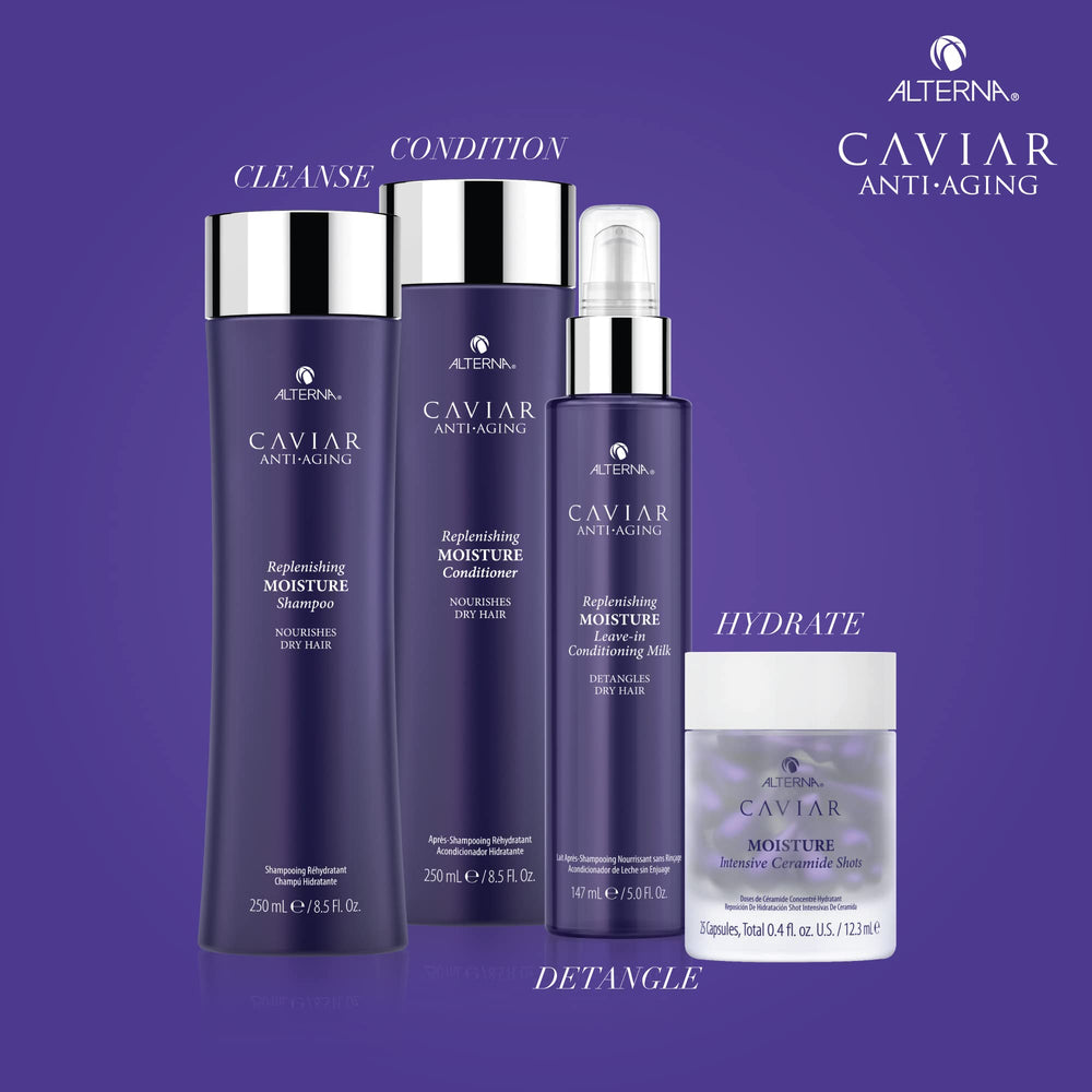 Alterna close-up of milk texture showing lightweight consistency and quick absorption benefit