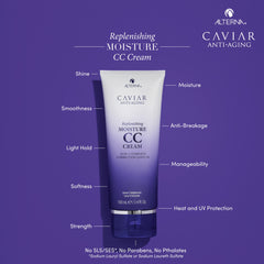 Alterna Caviar cream texture closeup showing lightweight moisturizing benefit