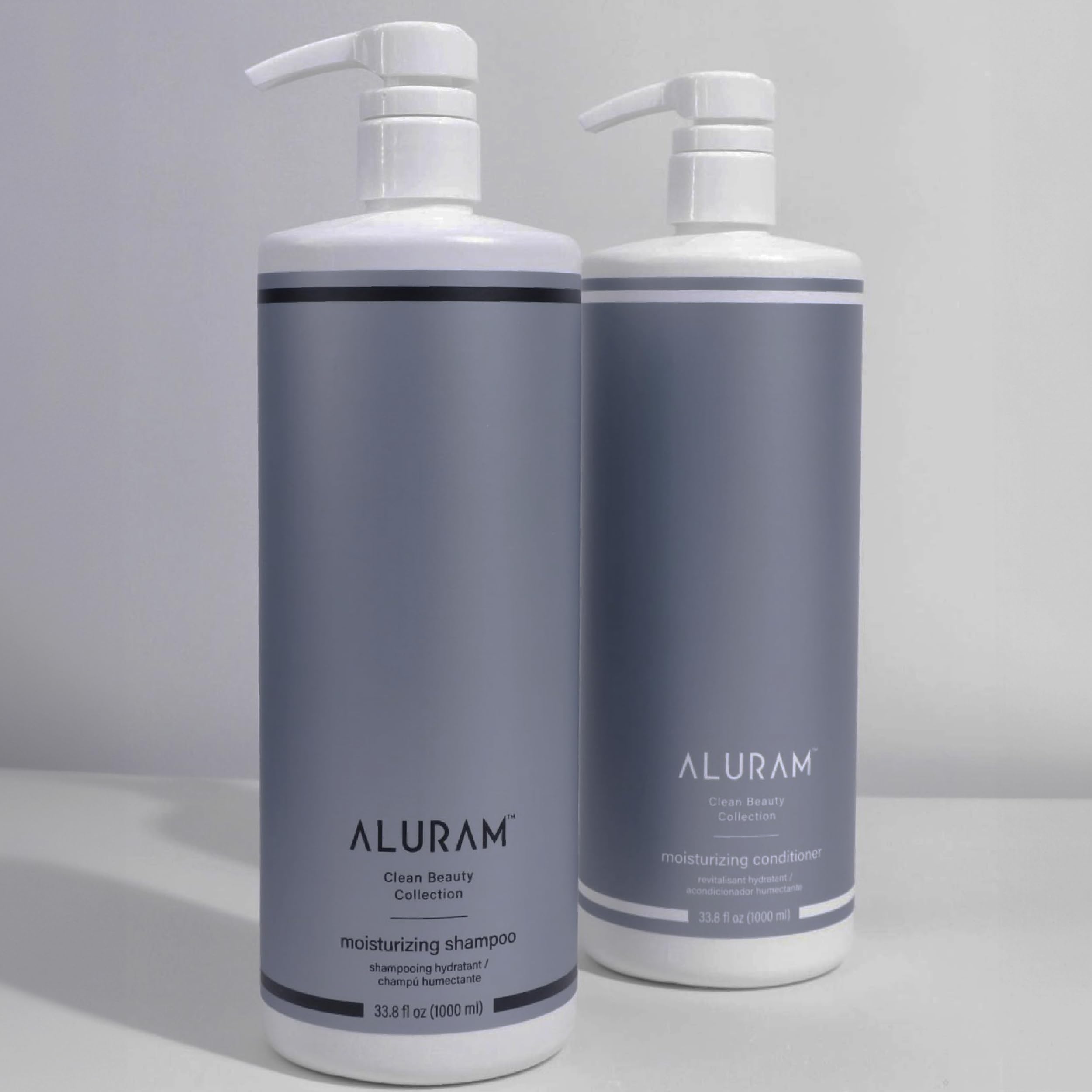 ALURAM pump dispenser detail for easy one-handed dispensing benefit