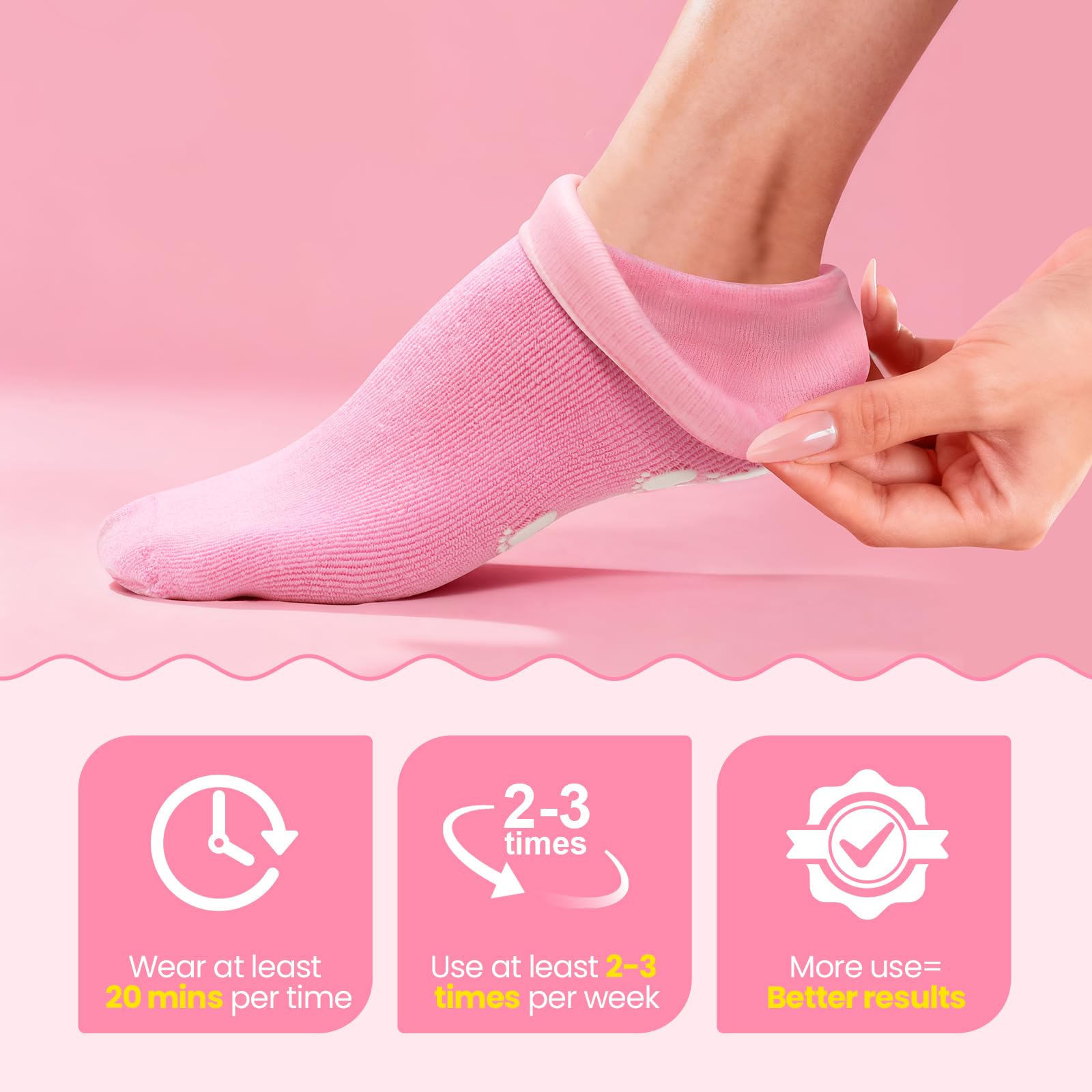 ALUROICE silicone socks pair displayed to show protective occlusion