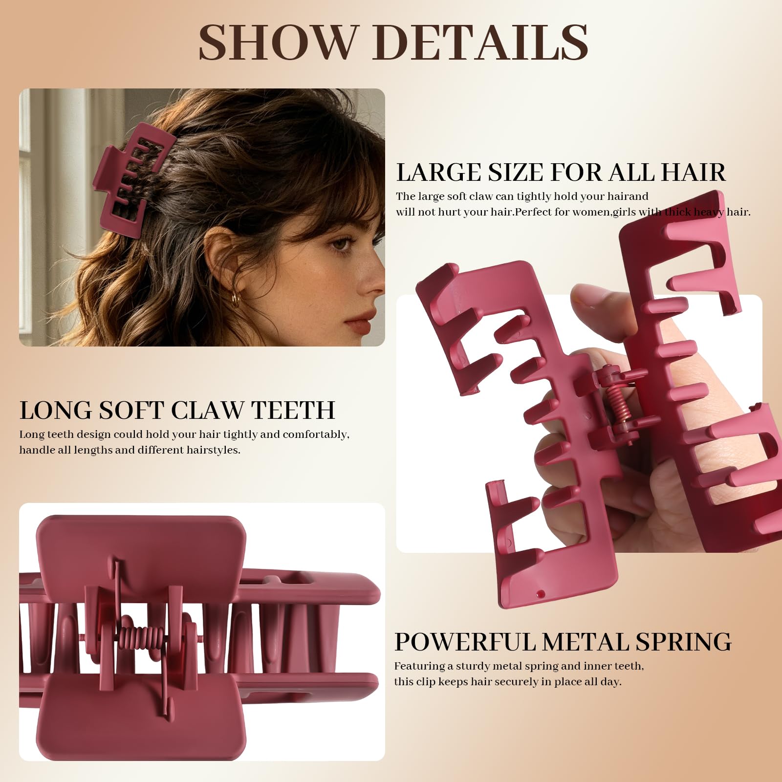 amader texture and finish detail smooth PP surface that prevents tangles benefit