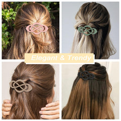 Amairver barrette securing a half-up hairstyle demonstrating stable hold and polished look