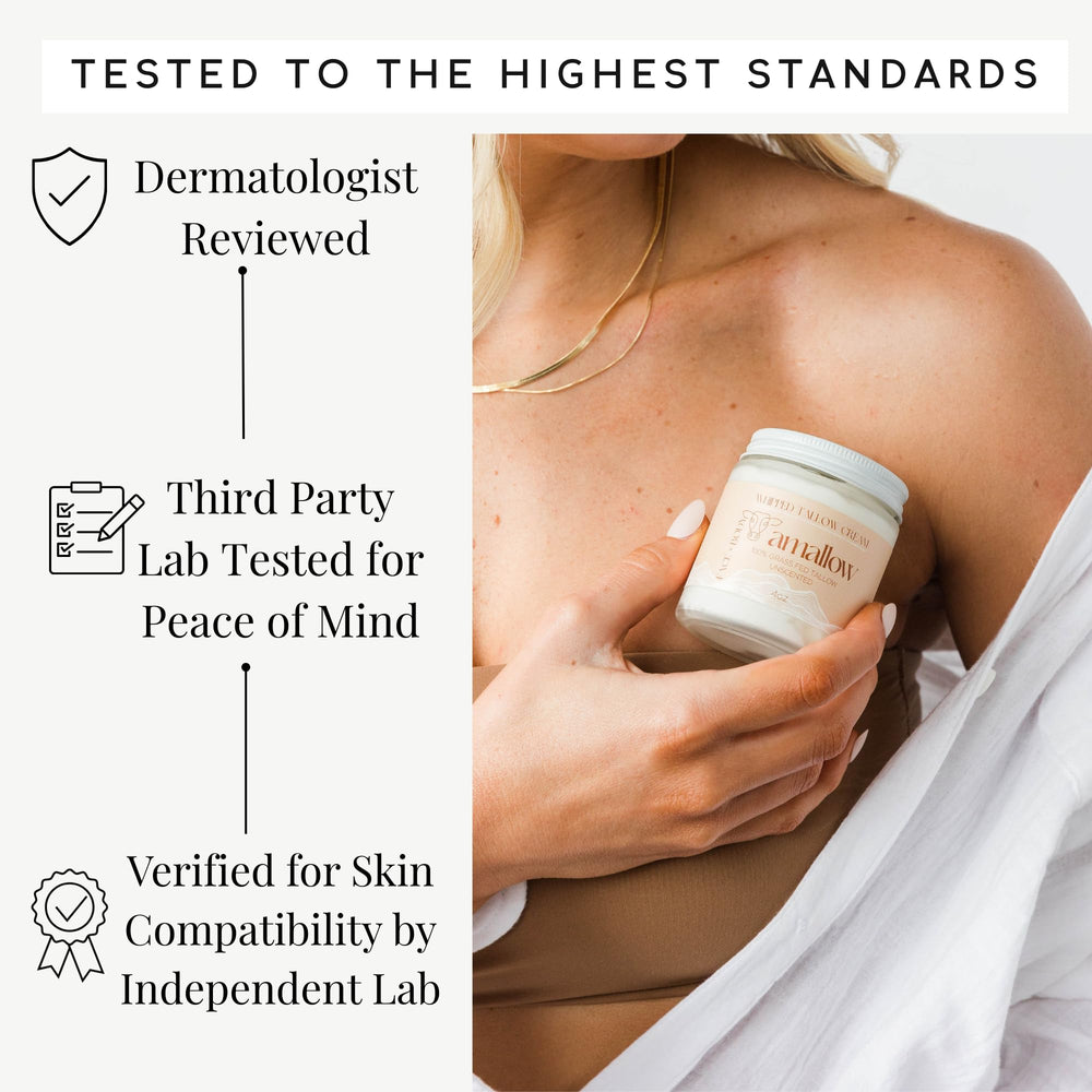 Applying Amallow to facial dry patch illustrating targeted relief benefit