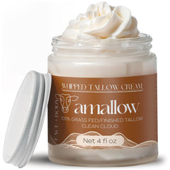 Amallow jar front view showing Clean Cloud label and compact size benefit