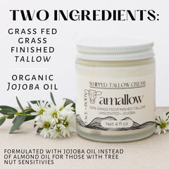 Amallow jar open with product visible, displays clean formulation for gentle care