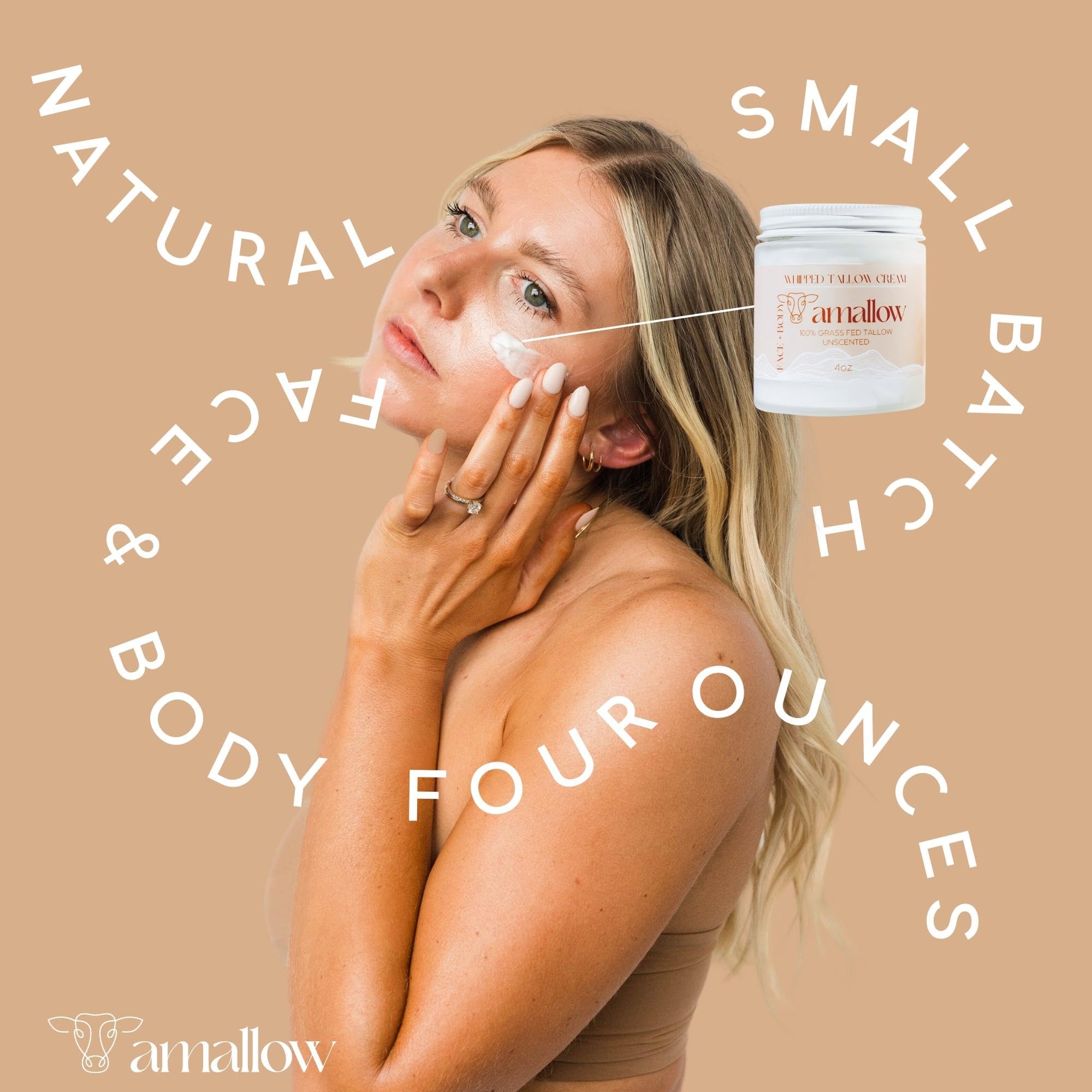 Amallow jar on bathroom counter styled to show daily routine compatibility benefit