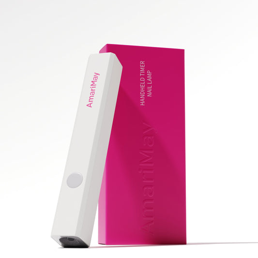 AmariMay front view of compact mini UV lamp showing compact benefits