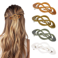 Amariver front packaging displaying four glossy barrettes and color variety