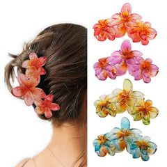 Amariver front view of flower claw clip showing vibrant design and reliable hold