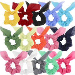 Amariver front packaging showing 15 colorful scrunchies — organized and ready