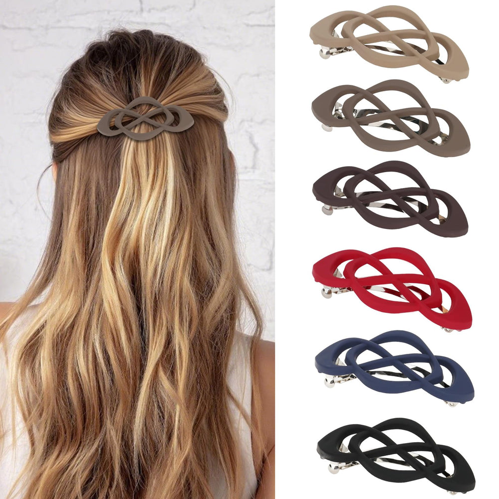 Amariver front view of six barrettes showing shape and vintage charm for polished looks