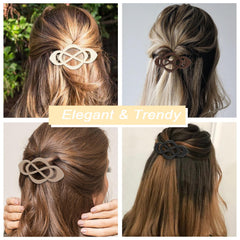 Amariver barrettes securing a half-up hairstyle, comfortable hold for all-day wear