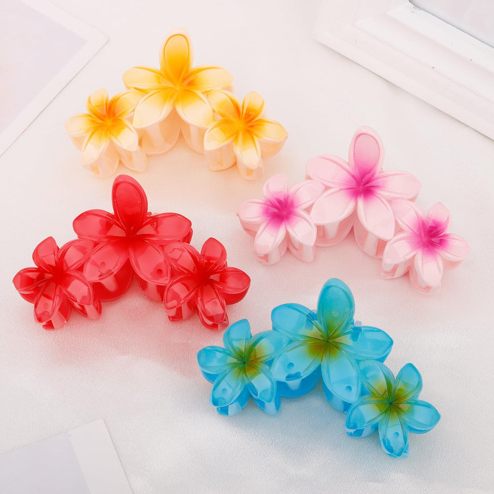 Amariver floral clip worn at the beach adding stylish detail and everyday comfort