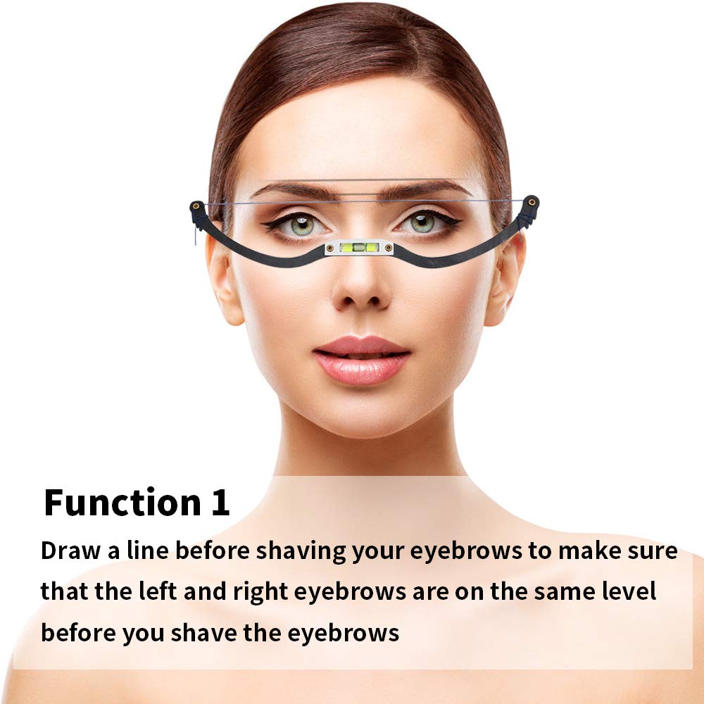Amariver ruler detail showing measurement markings for accurate brow spacing and symmetry