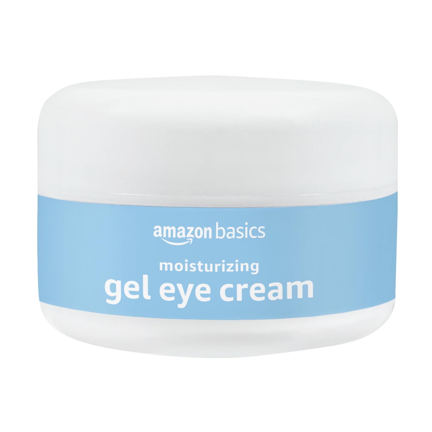 Amazon Basics open jar showing cooling gel texture and clarity