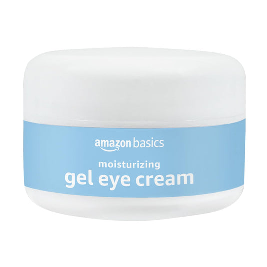 Amazon Basics open jar showing cooling gel texture and clarity