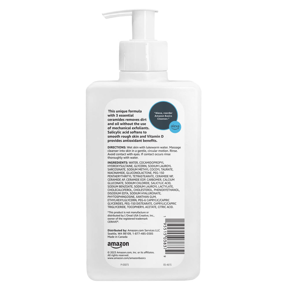 Amazon Basics foamy texture close-up illustrating gentle, effective lather