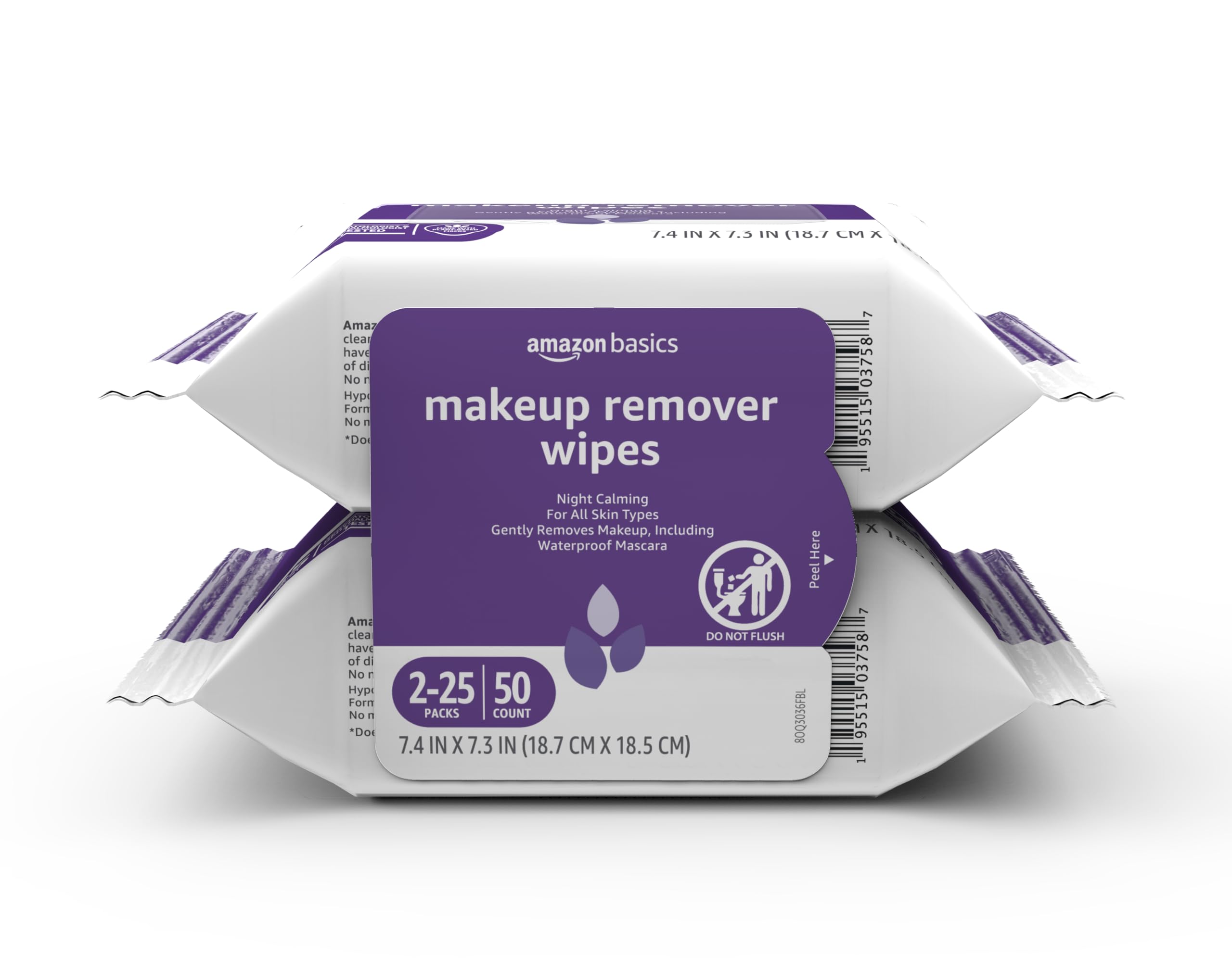Amazon Basics front packaging showing two resealable packs and convenience