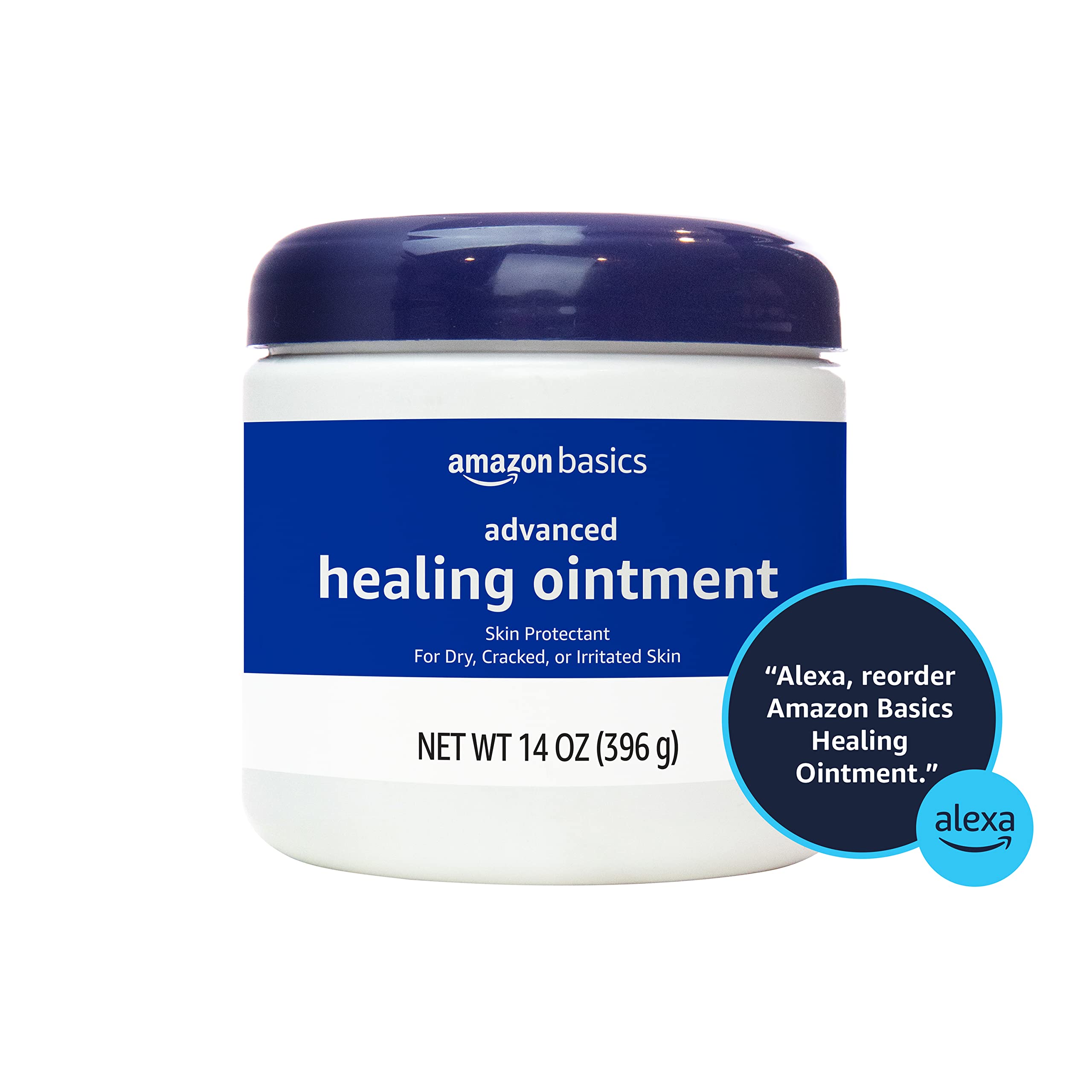 amazon basics ointment on fingertip demonstrating smooth texture and protection