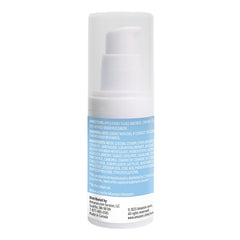 Amazon Basics serum applied to model's cheek demonstrating easy layering benefit
