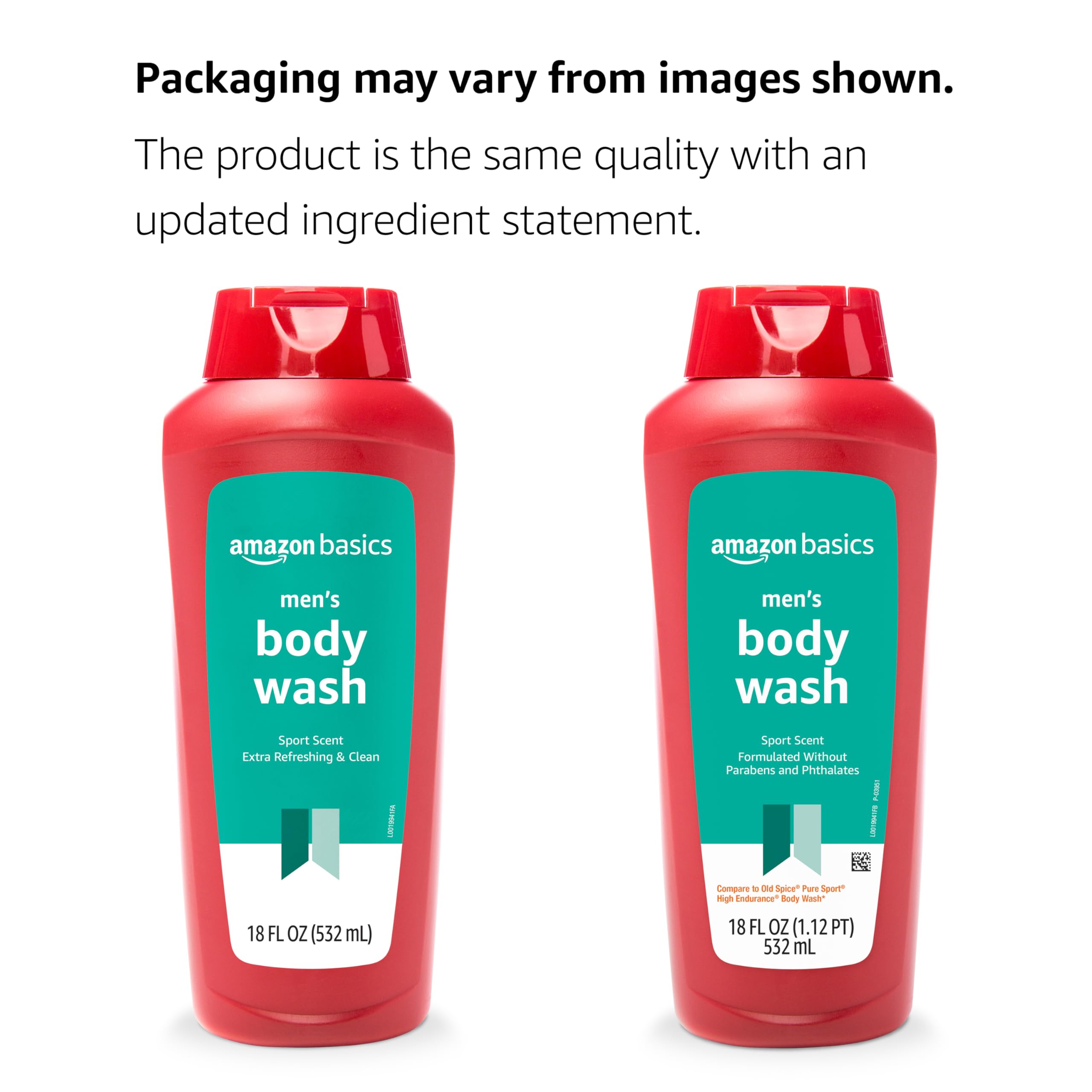 Amazon Basics label detail showing ingredient callouts and transparent benefit