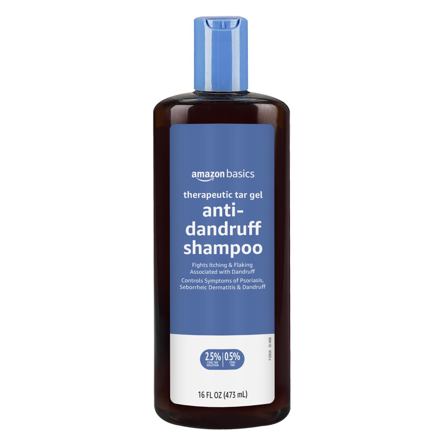 Amazon Basics front packaging showing therapeutic tar gel and usage benefit