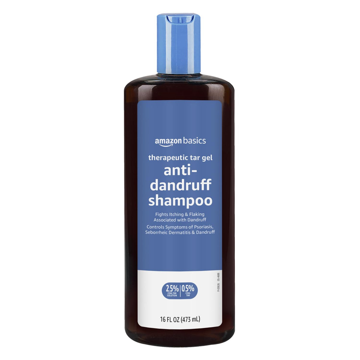 Amazon Basics front packaging showing therapeutic tar gel and usage benefit