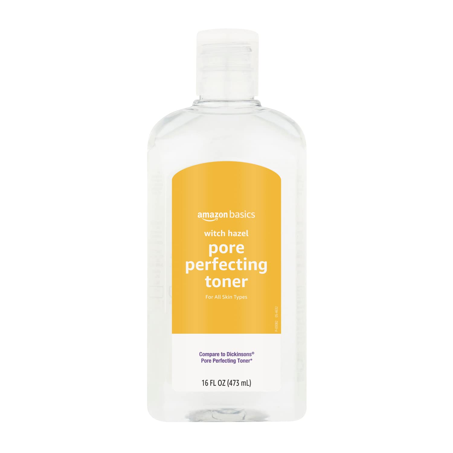 Amazon Basics front bottle view showing label and size benefit