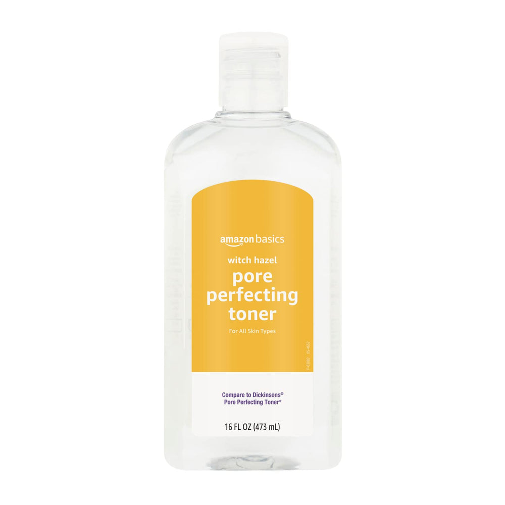 Amazon Basics front bottle view showing label and size benefit