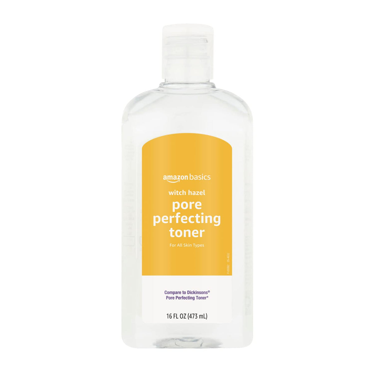 Amazon Basics front bottle view showing label and size benefit