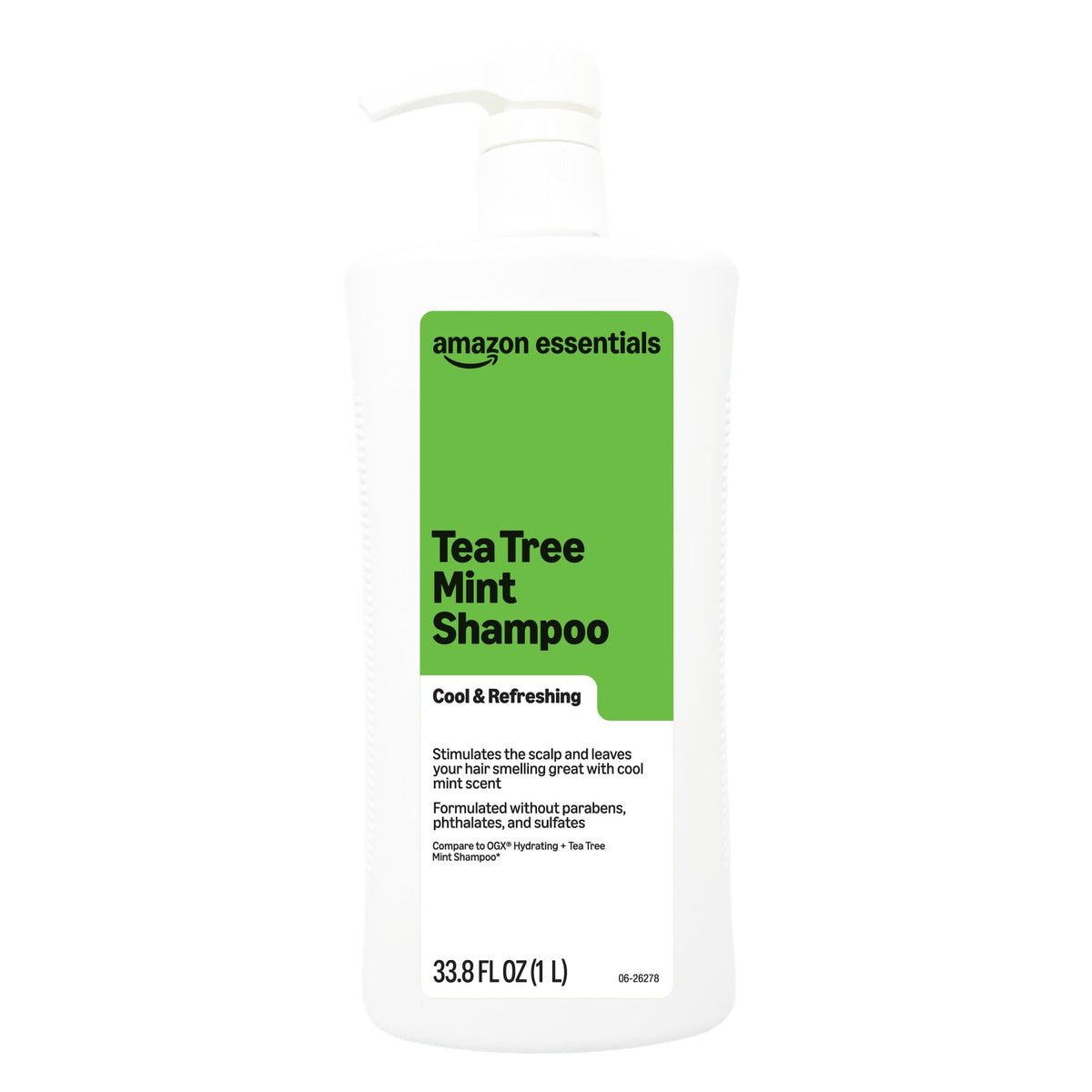Amazon Essentials front bottle view showing label and 33.8 fl oz size for easy identification