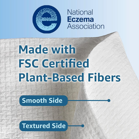 Amazon Essentials close-up texture revealing ultra-soft double-sided fibers for gentle care