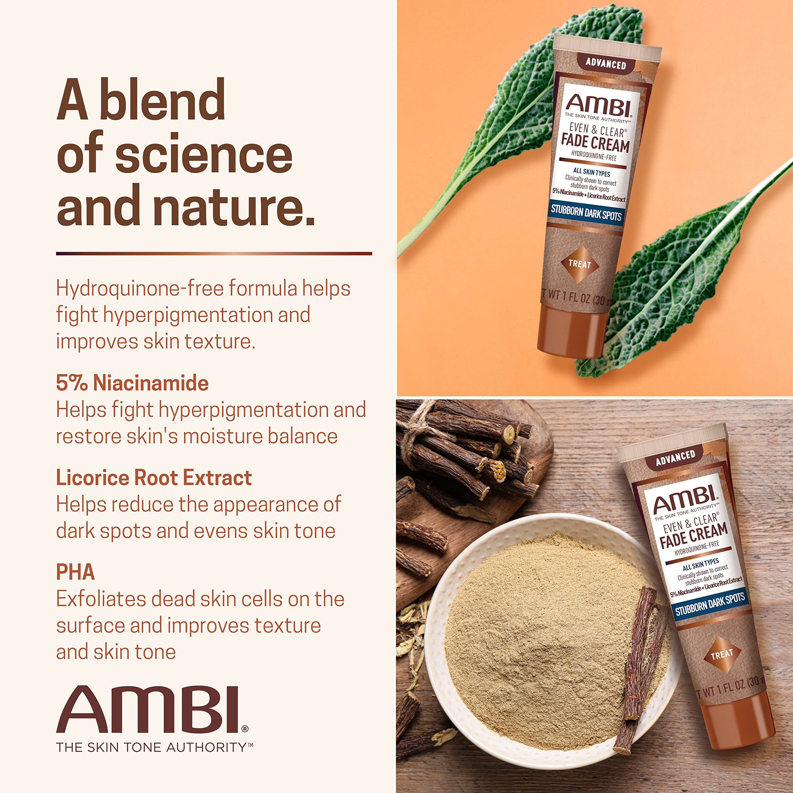 Ambi 1 fl oz size next to coin for scale showing compact travel-friendly benefit