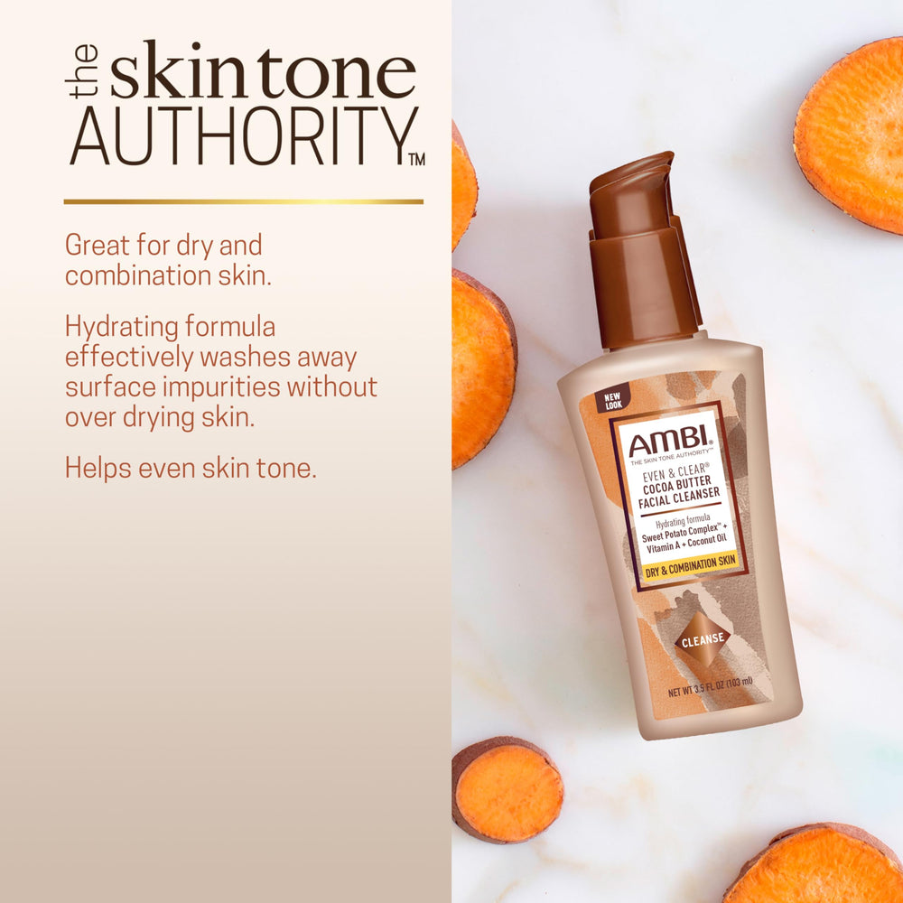 Ambi cleanser label ingredient detail highlighting sweet potato complex benefits
