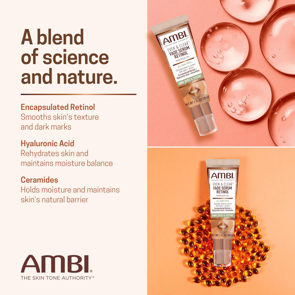 Ambi serum applied to skin to demonstrate targeted dark spot use
