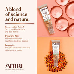 Ambi serum applied to skin to demonstrate targeted dark spot use