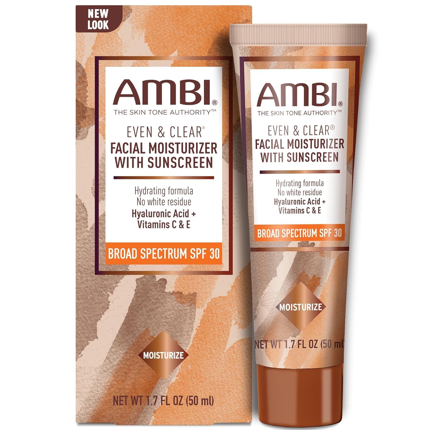 Ambi front packaging showing SPF 30 and benefits for daily use